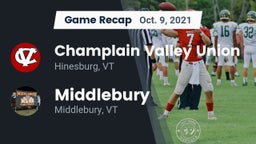 Recap: Champlain Valley Union  vs. Middlebury  2021