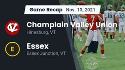 Recap: Champlain Valley Union  vs. Essex  2021