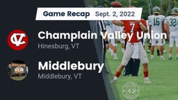 Recap: Champlain Valley Union  vs. Middlebury  2022