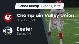 Recap: Champlain Valley Union  vs. Exeter  2022