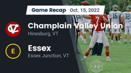 Recap: Champlain Valley Union  vs. Essex  2022