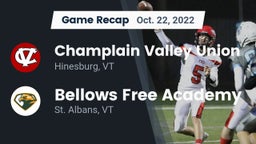 Recap: Champlain Valley Union  vs. Bellows Free Academy  2022