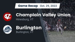 Recap: Champlain Valley Union  vs. Burlington  2022