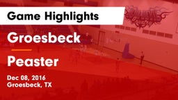 Groesbeck  vs Peaster  Game Highlights - Dec 08, 2016