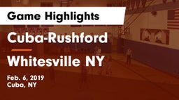 Cuba-Rushford  vs Whitesville NY Game Highlights - Feb. 6, 2019