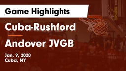 Cuba-Rushford  vs Andover JVGB Game Highlights - Jan. 9, 2020