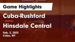 Cuba-Rushford  vs Hinsdale Central Game Highlights - Feb. 2, 2023