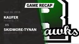 Recap: Kaufer  vs. Skidmore-Tynan  2016