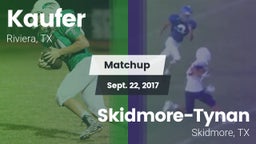 Matchup: Kaufer  vs. Skidmore-Tynan  2017