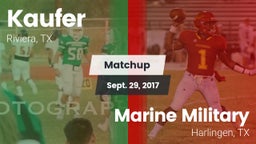 Matchup: Kaufer  vs. Marine Military  2017