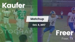 Matchup: Kaufer  vs. Freer  2017