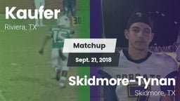 Matchup: Kaufer  vs. Skidmore-Tynan  2018