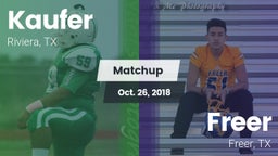 Matchup: Kaufer  vs. Freer  2018