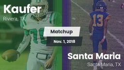 Matchup: Kaufer  vs. Santa Maria  2018