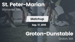 Matchup: St. Peter-Marian vs. Groton-Dunstable  2016