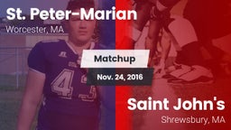 Matchup: St. Peter-Marian vs. Saint John's  2016