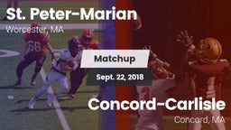 Matchup: St. Peter-Marian vs. Concord-Carlisle  2018