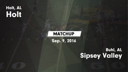 Matchup: Holt  vs. Sipsey Valley  2016