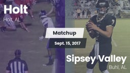 Matchup: Holt  vs. Sipsey Valley  2017