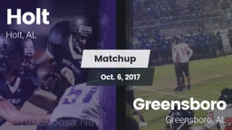 Matchup: Holt  vs. Greensboro  2017