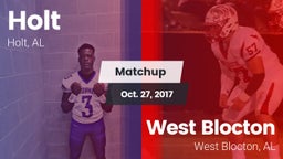 Matchup: Holt  vs. West Blocton  2017