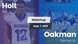 Matchup: Holt  vs. Oakman  2018