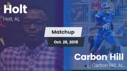 Matchup: Holt  vs. Carbon Hill  2018