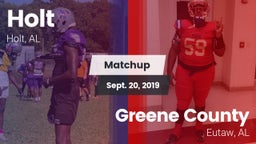 Matchup: Holt  vs. Greene County  2019