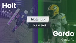 Matchup: Holt  vs. Gordo  2019