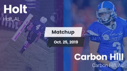 Matchup: Holt  vs. Carbon Hill  2019