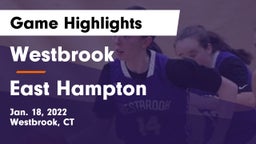 Westbrook  vs East Hampton Game Highlights - Jan. 18, 2022