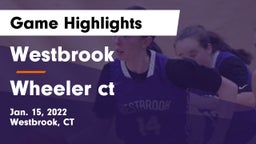 Westbrook  vs Wheeler  ct Game Highlights - Jan. 15, 2022