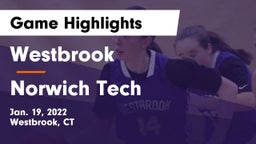 Westbrook  vs Norwich Tech  Game Highlights - Jan. 19, 2022