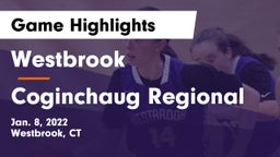 Westbrook  vs Coginchaug Regional  Game Highlights - Jan. 8, 2022