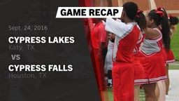 Recap: Cypress Lakes  vs. Cypress Falls  2016