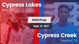 Matchup: Cypress Lakes High vs. Cypress Creek  2017