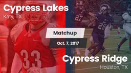 Matchup: Cypress Lakes High vs. Cypress Ridge  2017