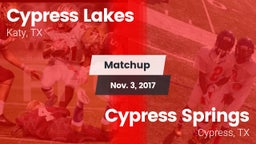 Matchup: Cypress Lakes High vs. Cypress Springs  2017