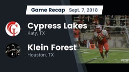 Recap: Cypress Lakes  vs. Klein Forest  2018