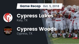 Recap: Cypress Lakes  vs. Cypress Woods  2018
