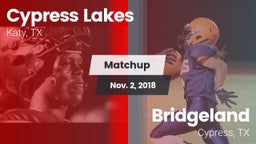 Matchup: Cypress Lakes High vs. Bridgeland  2018