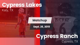 Matchup: Cypress Lakes High vs. Cypress Ranch  2019