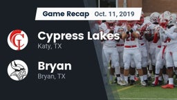 Recap: Cypress Lakes  vs. Bryan  2019