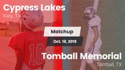 Matchup: Cypress Lakes High vs. Tomball Memorial 2019