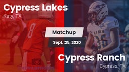 Matchup: Cypress Lakes High vs. Cypress Ranch  2020