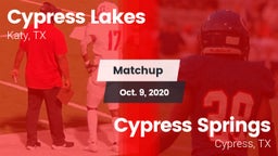 Matchup: Cypress Lakes High vs. Cypress Springs  2020