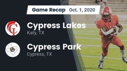 Recap: Cypress Lakes  vs. Cypress Park   2020