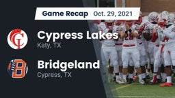 Recap: Cypress Lakes  vs. Bridgeland  2021