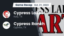 Recap: Cypress Lakes  vs. Cypress Ranch  2023