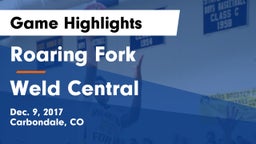 Roaring Fork  vs Weld Central  Game Highlights - Dec. 9, 2017